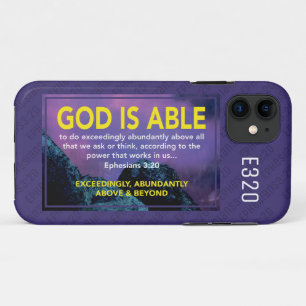 Case-Mate iPhone Case Éphésiens 3:20 DIEU EST CAPABLE Christian Purple