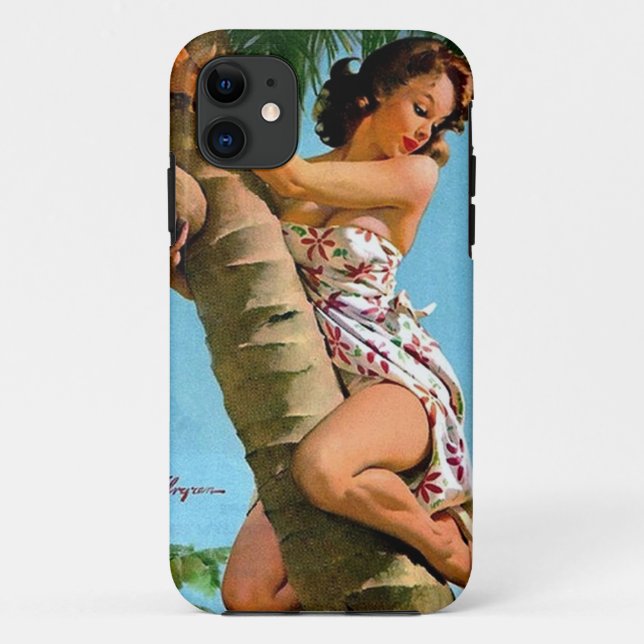 Coques Case-Mate iPhone Épingle de coco (Dos)