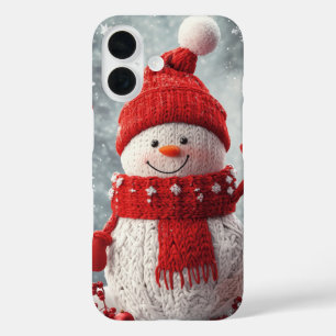 Coque Pour iPhone 16 Épingle rouge à neige Cosy Kntd