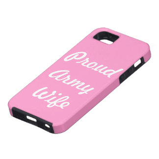 Coque Tough iPhone 5 Épouse fière d'armée