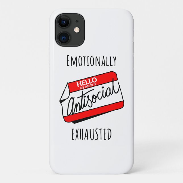 Coques Case-Mate iPhone Épuisé sur le plan émotionnel (Dos)