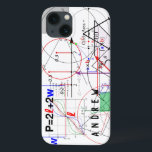 Coques Pour iPhone Équation en physique des mathématiques Science Per<br><div class="desc">Formules scientifiques et calculs en mathématiques et physique coque personnalisé pour les nerds scientifiques.</div>