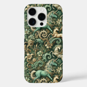 Coque iPhone 16 Pro Equinoxe céleste - Papier Peint Mythique Unicorne 