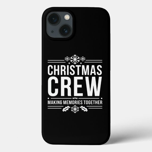Coques Case-Mate iPhone Équipage de Noël Rassemblement familial Graphique  (Verso)
