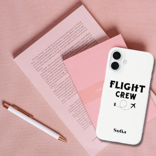 Coque Pour iPhone 16 Plus Équipage de vol en avion volant moderne vacances