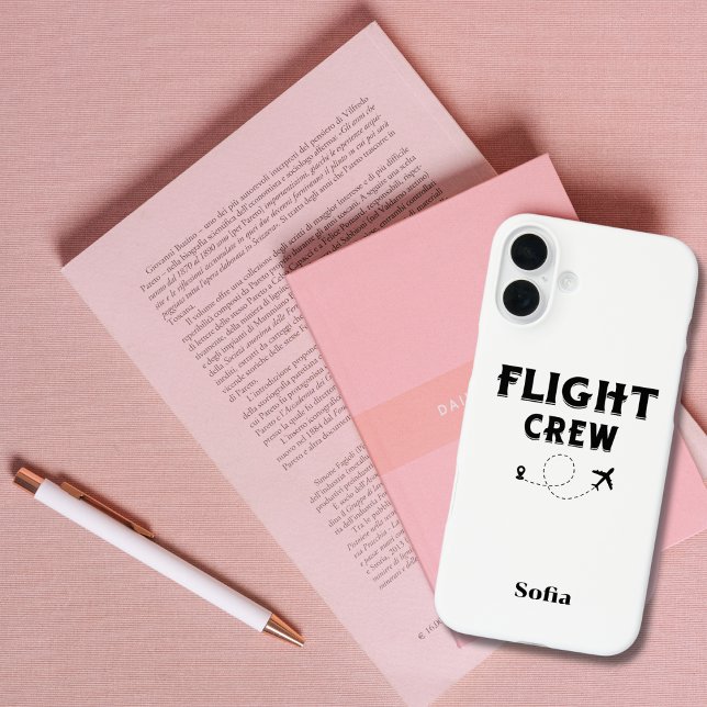 Coques Case-Mate iPhone Équipage de vol en avion volant moderne vacances (Créateur téléchargé)