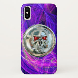 Coque iPhone X ÉQUIPAGE Pink Blue Purple Fractals