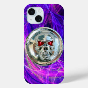 Coque Pour iPhone 15 ÉQUIPAGE Pink Blue Purple Fractals