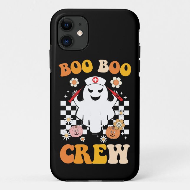 Coques Case-Mate iPhone Équipe de fantômes d'infirmières Groovy Halloween  (Dos)