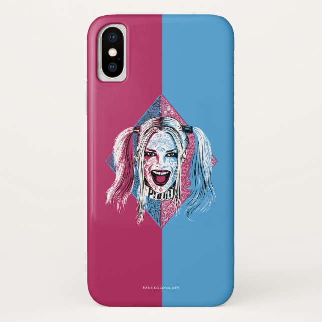 Coques Case-Mate iPhone Équipe de suicide | Harley Laugh (Dos)