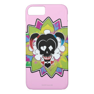 Coque iPhone 8/7 Équipe de suicide   Harley Quinn Crâne tatouage