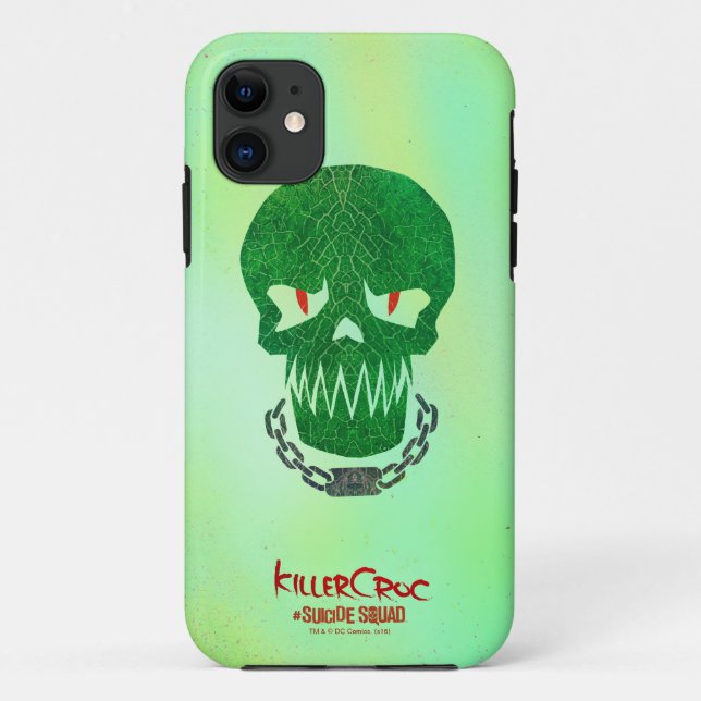 Coques Case-Mate iPhone Équipe de suicide | Icône Tête Croc de tueur (Dos)