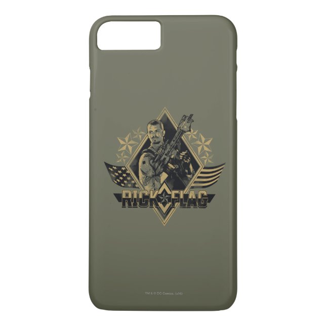 Coques Case-Mate iPhone Équipe de suicide | Insigne Drapeau Rick (Dos)