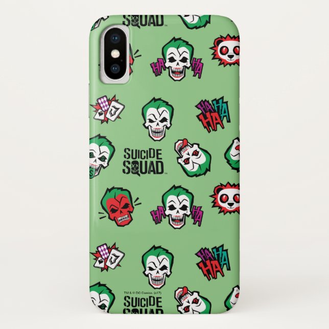 Coques Case-Mate iPhone Équipe de suicide | Joker Emoji Motif (Dos)