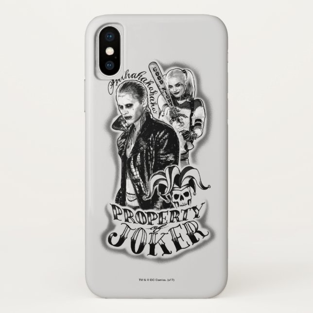 Coques Case-Mate iPhone Équipe de suicide | Joker & Harley Airbrush Tattoo (Dos)