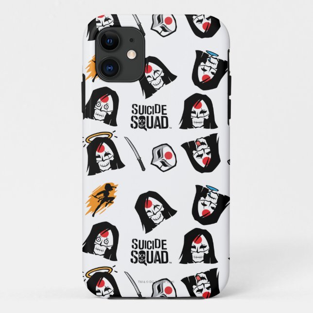 Coques Case-Mate iPhone Équipe de suicide | Katana Emoji Motif (Dos)