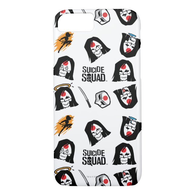 Coques Case-Mate iPhone Équipe de suicide | Katana Emoji Motif (Dos)