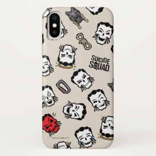 Coque iPhone X Équipe de suicide   Slipknot Emoji Motif