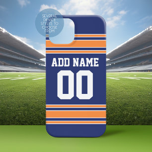 Coques iPhone 16 Pro Max Équipe Jersey avec nom et numéro personnalisés