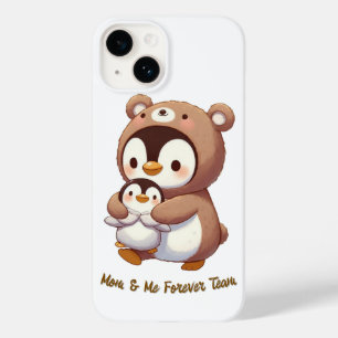 Coque Case-Mate iPhone Equipe Maman & Me Forever - Pingouin mignon et Our