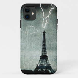 Case-Mate iPhone Case ?ère grève - la foudre frappe Tour Eiffel 1902