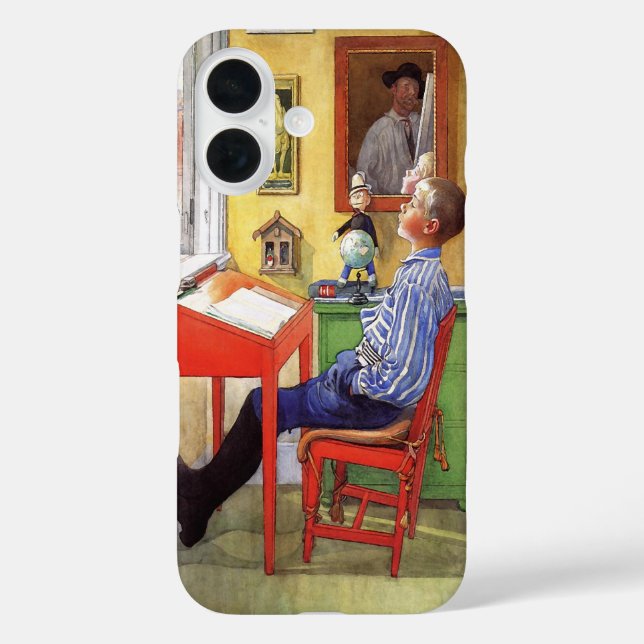 Coques Case-Mate iPhone Esbjorn faisant ses devoirs par Carl Larsson (Verso)