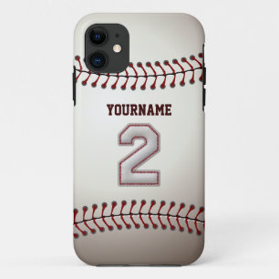 Coque iPhone 11 Escale du numéro 2 de légende - base-ball nommé