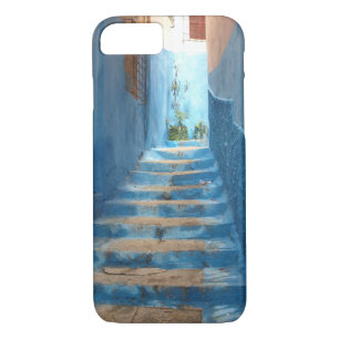 Coque Case-Mate Pour iPhone Escalier bleu étroit au Maroc