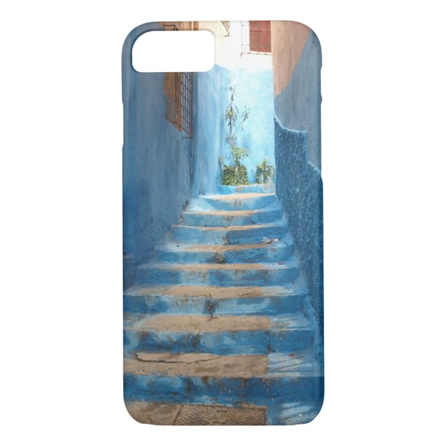 Coques Case-Mate iPhone Escalier bleu étroit au Maroc (Dos)