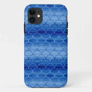 Coque Case-Mate iPhone Escaliers bleu clair à bleu foncé
