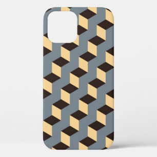 Case-Mate iPhone Case Escaliers cubes : Carreaux d'argent géométriques