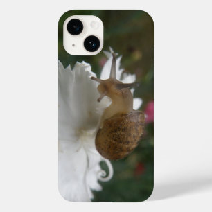 Coque Case-Mate iPhone Escargot de jardin et carnation blanche