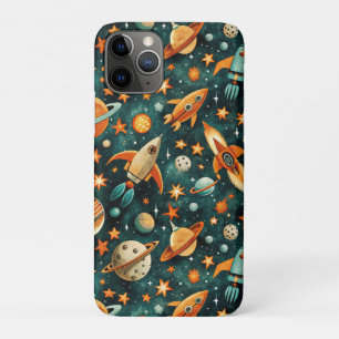 Case-Mate iPhone Case Espace atomique milieu du siècle Orange sarcelle P