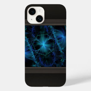 Coque Case-Mate iPhone Espace fractal bleu