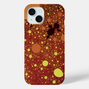 Coque Case-Mate iPhone Espace fractal - Cool Orange Abstrait