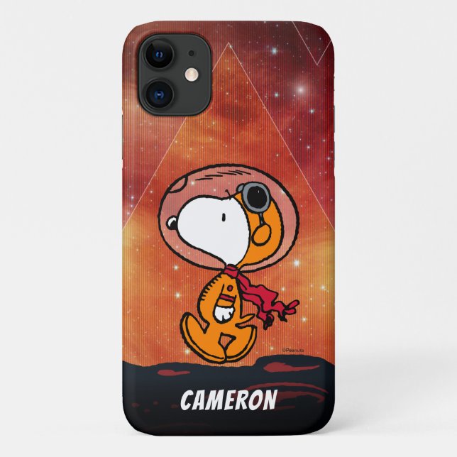 Coques Case-Mate iPhone ESPACE | Snoopy Geometry Moon Walk (Dos)
