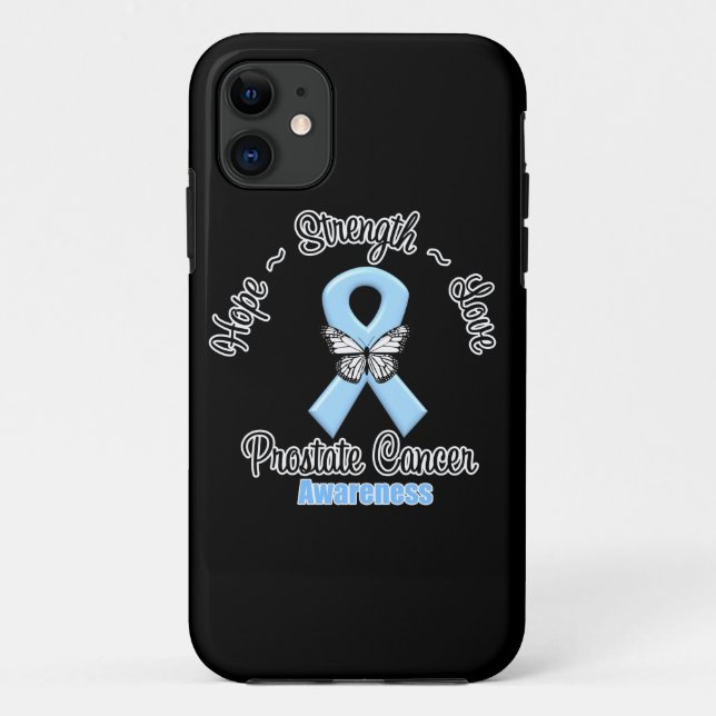 Coques Case-Mate iPhone Espoir de cancer de la prostate Force Amour (Dos)