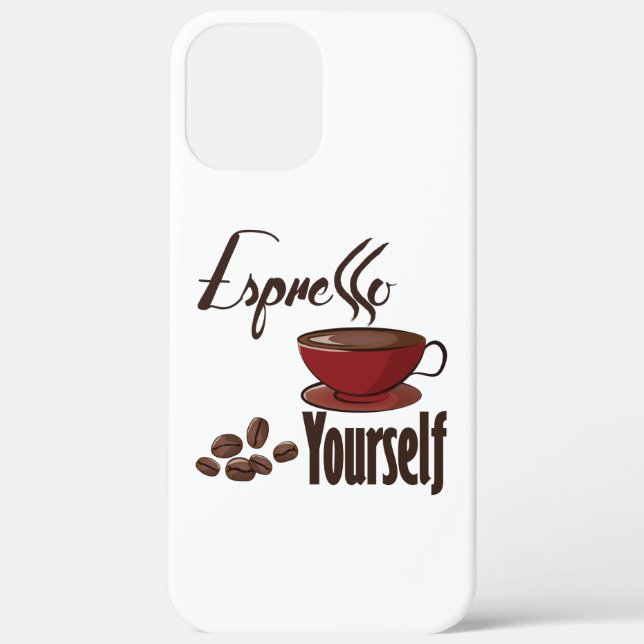 Coques Case-Mate iPhone Espresso Yourself Coffee Pun Vous Express (Verso)