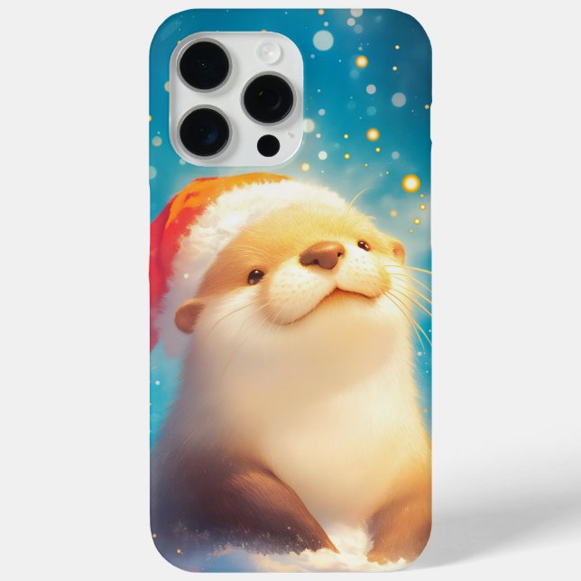 Coques Case-Mate iPhone Esprit de Noël de la loutre (Verso)