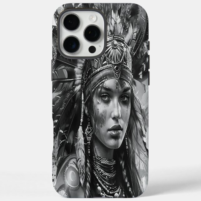Coques Case-Mate iPhone Esprit guerrier indien en tenue (Verso)