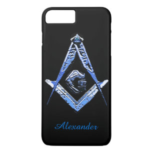 Coque iPhone 7 Plus Esprit maçonnique (bleu)