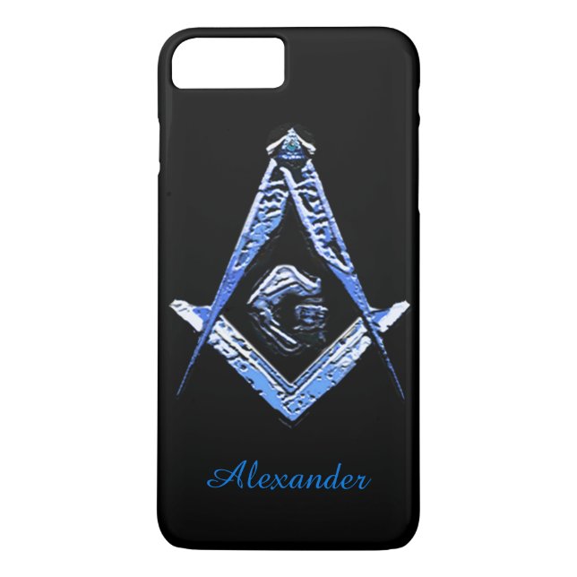 Coques Case-Mate iPhone Esprit maçonnique (bleu) (Dos)