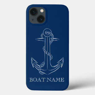Case-Mate iPhone Case Esprit Nautique Ancre Bleu Marine