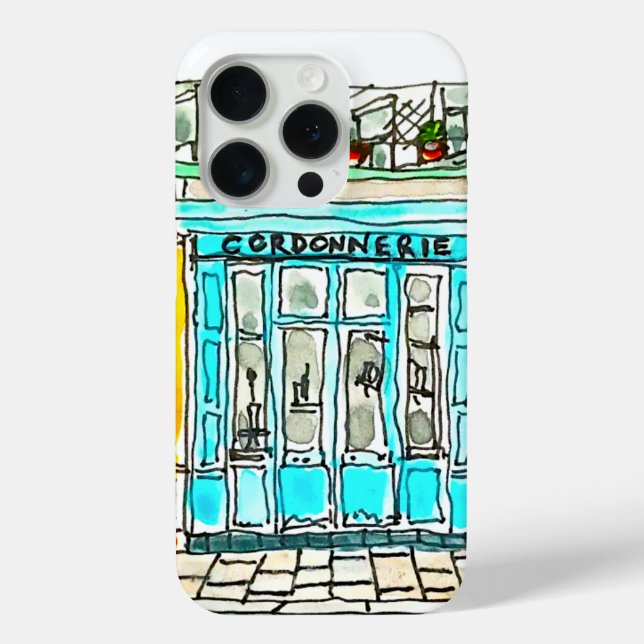 Coques Case-Mate iPhone Esquisse d'aquarelle Cordonnerie (Verso)