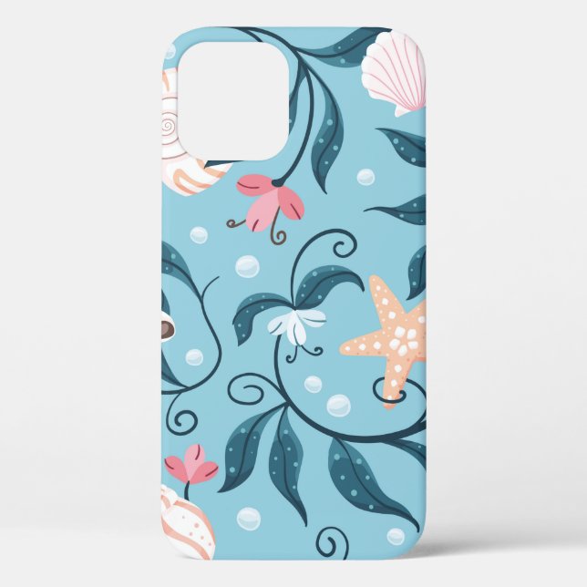 Coques Case-Mate iPhone Estarfish orange et blanche, coquillage de forme v (Verso)