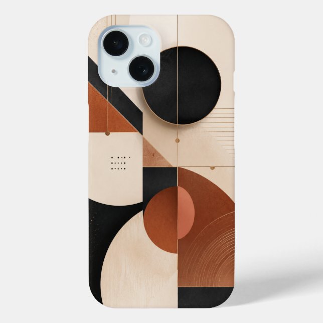 Coques Case-Mate iPhone Esthétique géométrique neutre de luxe (Verso)
