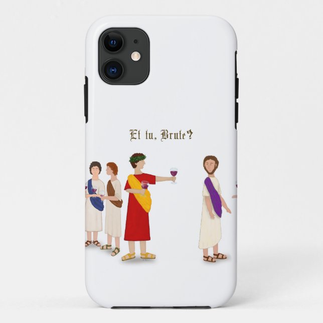 Coques Case-Mate iPhone Et Tu Brute ? Julius César à une fête (Dos)