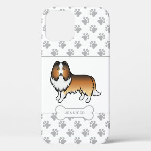 Case-Mate iPhone Case Étagère de sable avec pattes, os de chien et nom