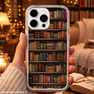 Coque Case-Mate iPhone Étagère vintage élégante – Cadeau Dark Academia