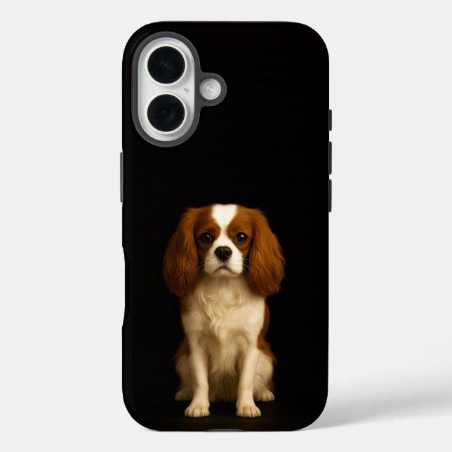 Coques Case-Mate iPhone Étain 4 Luxe iPhone 16 Mate, Cavalier Spaniel (Verso)